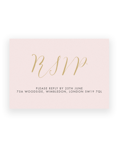 Stylish Script RSVP Cards - Luxury Wedding Stationery by The Foil Invite Company