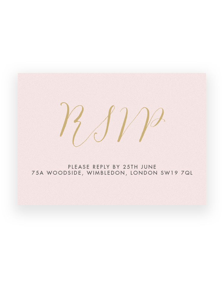 Stylish Script RSVP Cards - Luxury Wedding Stationery by The Foil Invite Company