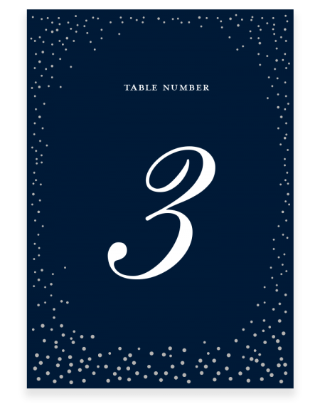 sparkle table number