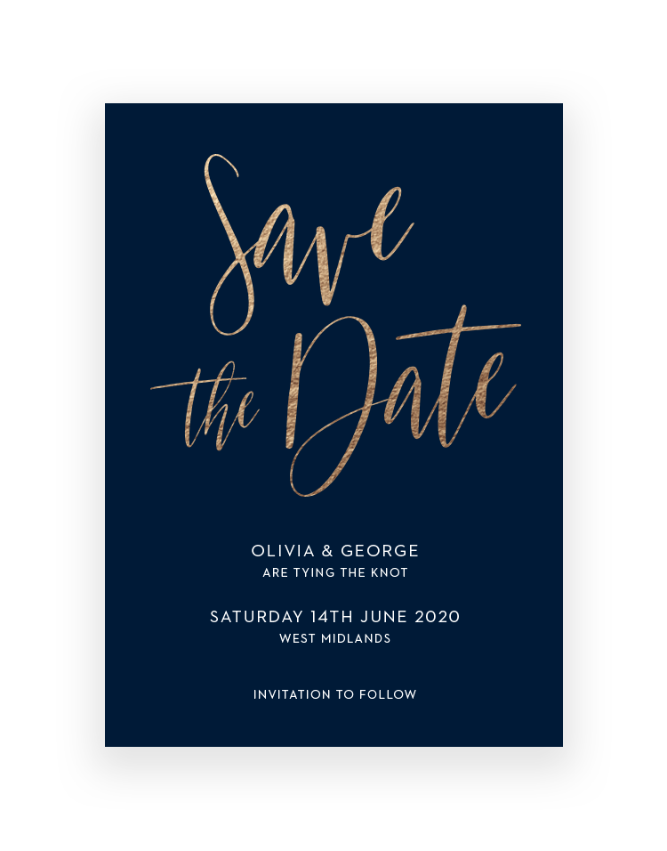 Save the Date Cards and Magnets | Carnaby by The Foil Invite Company