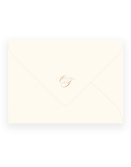 pemberley monogram envelope