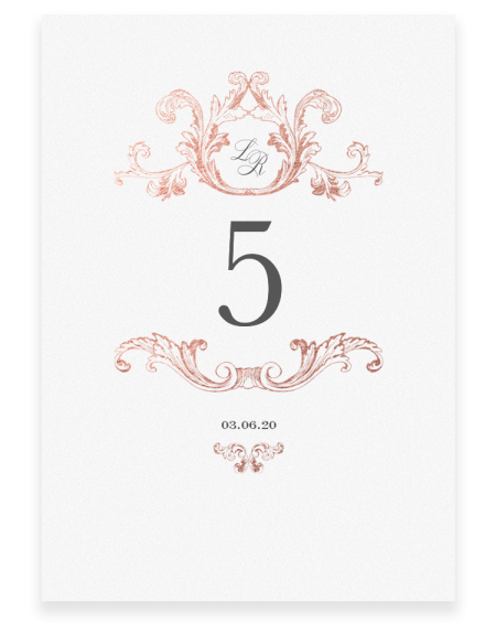 Beaumont Table Number