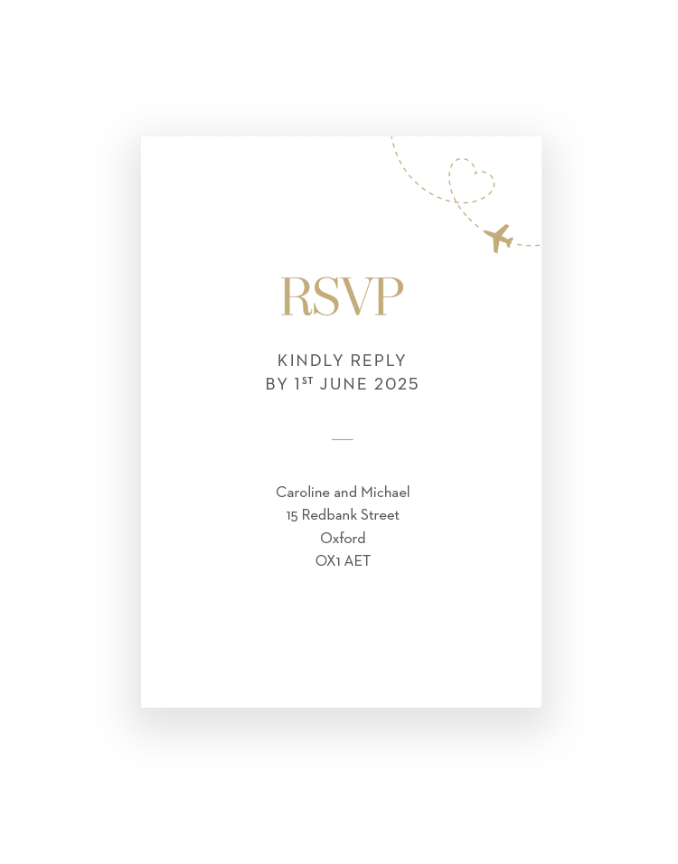 Destination RSVP Card